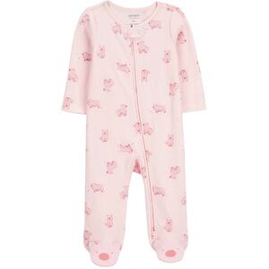 Carter’s 2 Way Zip Piggy Pigs Footed Sleeper